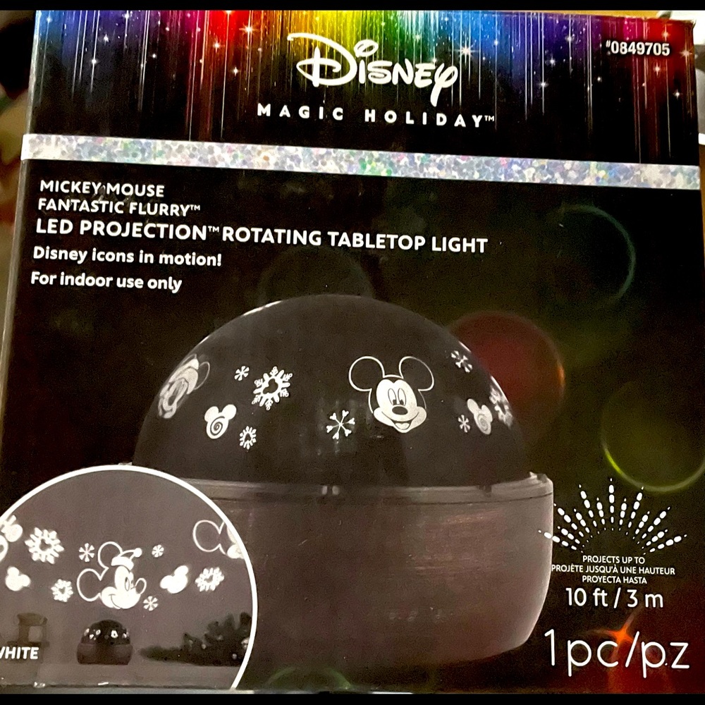 Disney led table top rotating Christmas light